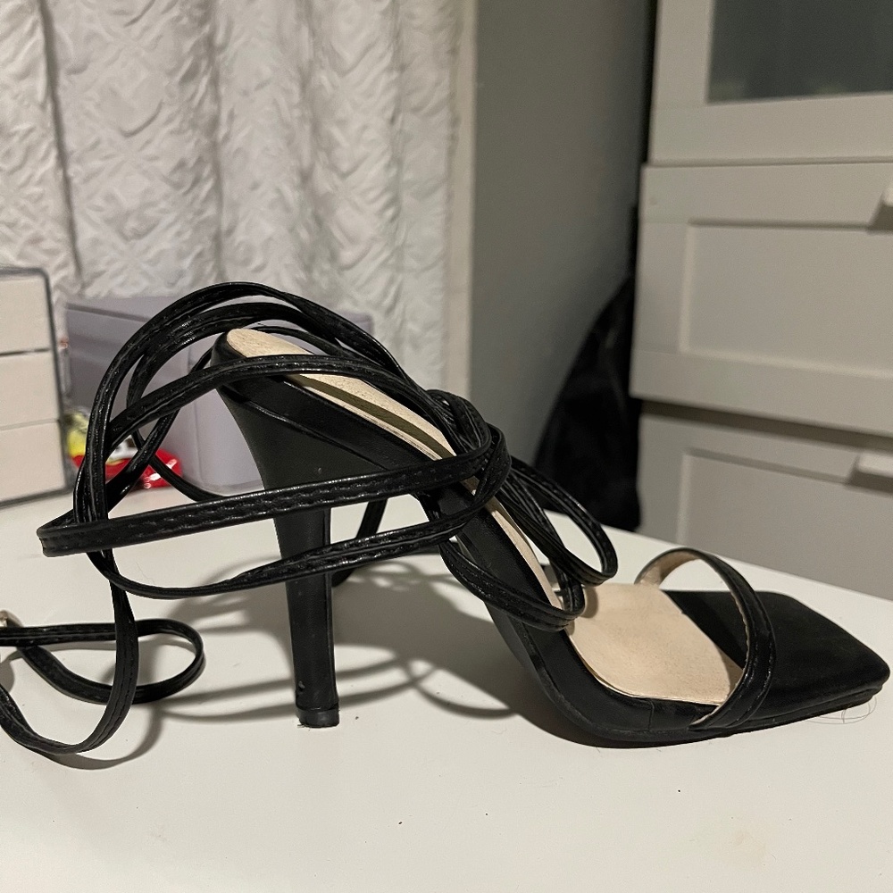 Strappy heels